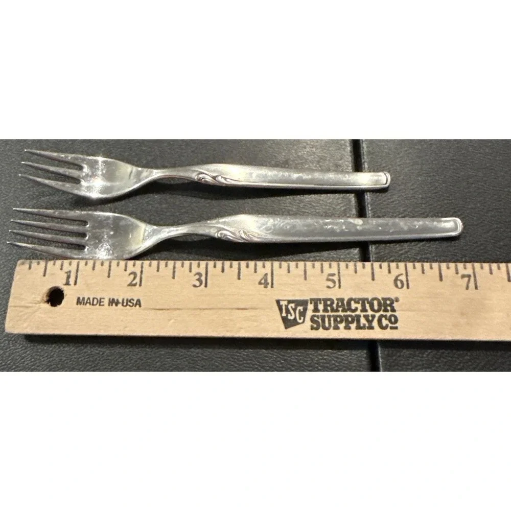 Pfeiffer Lungano Set Of 4 Seafood 1 Dinner Fork Mangasil‎ Stainess Germany
